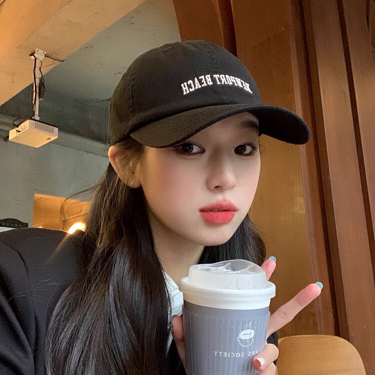 [aestheticism hat industry] Korean fashion letter versatile hat 2965# LSL