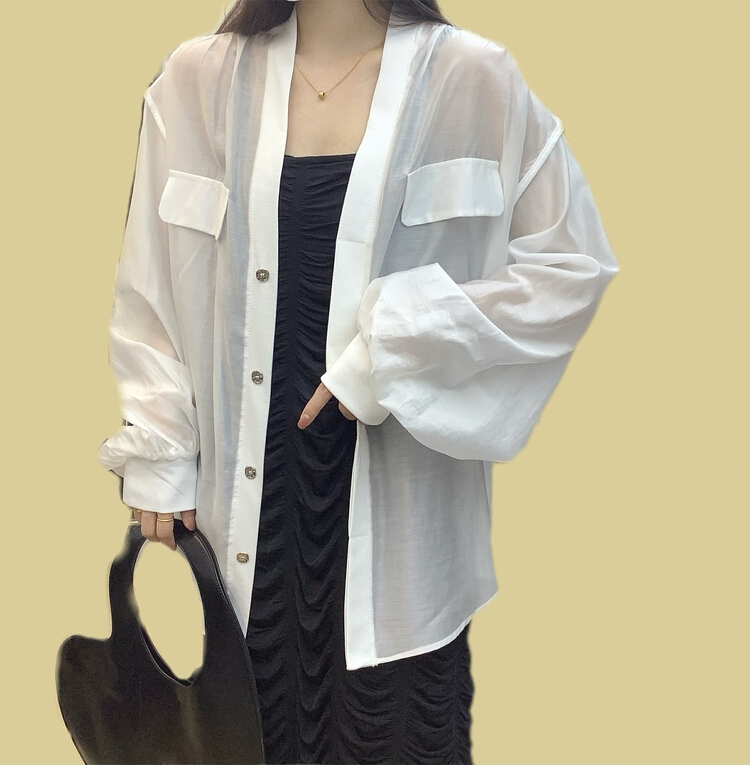 [DMX] Korean style comfortable shirt (shirts only) d6718# L