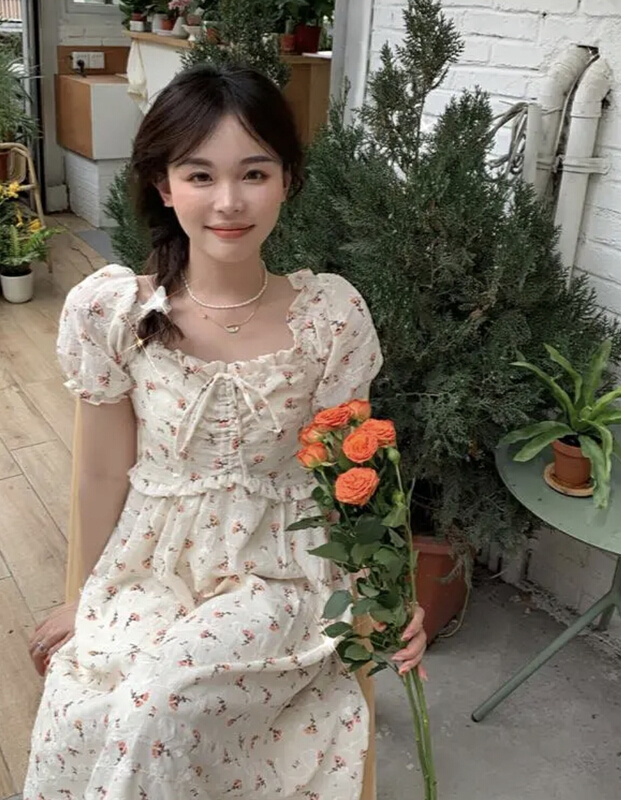 [JH] bubble sleeve short temperament dress (only skirts) 41505# PCZ