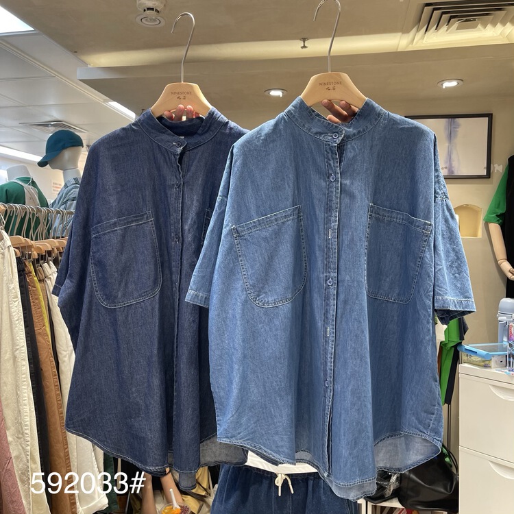 [fabric] Korean comfortable versatile shirt 592033# L