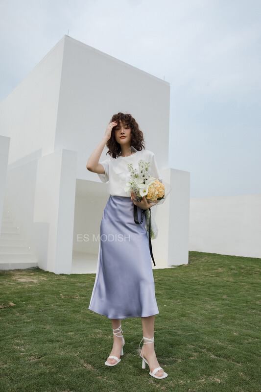New in early summer! [es modish] High Waist Hip Wrap sexy skirt sk1631# XYJ