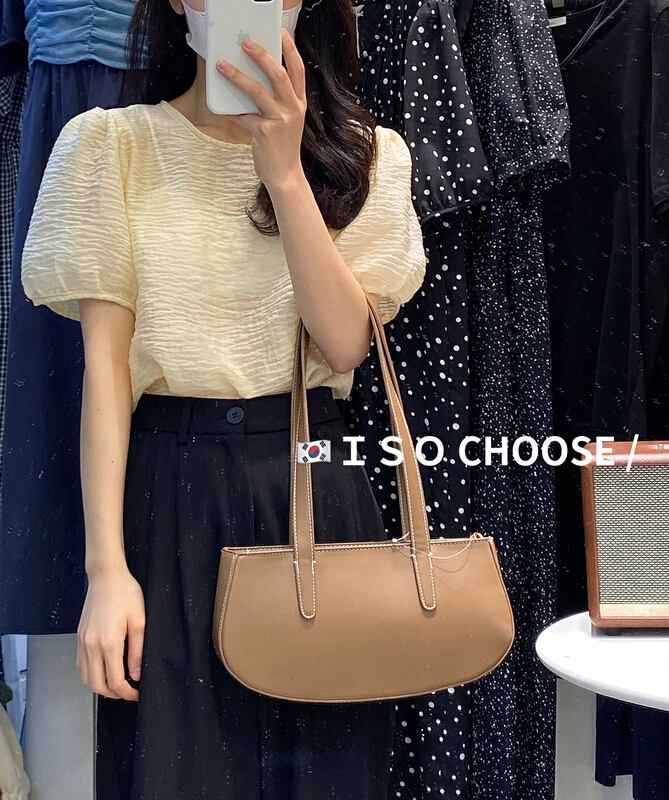 [ISO Korean series] Korean version loose and thin bubble sleeve mesh pleated blouse 66199# hjy