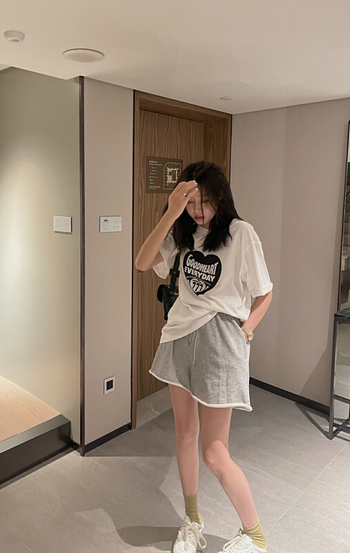 New in early summer! [t-too] Korean high waist drawstring casual pants 332935# LSL