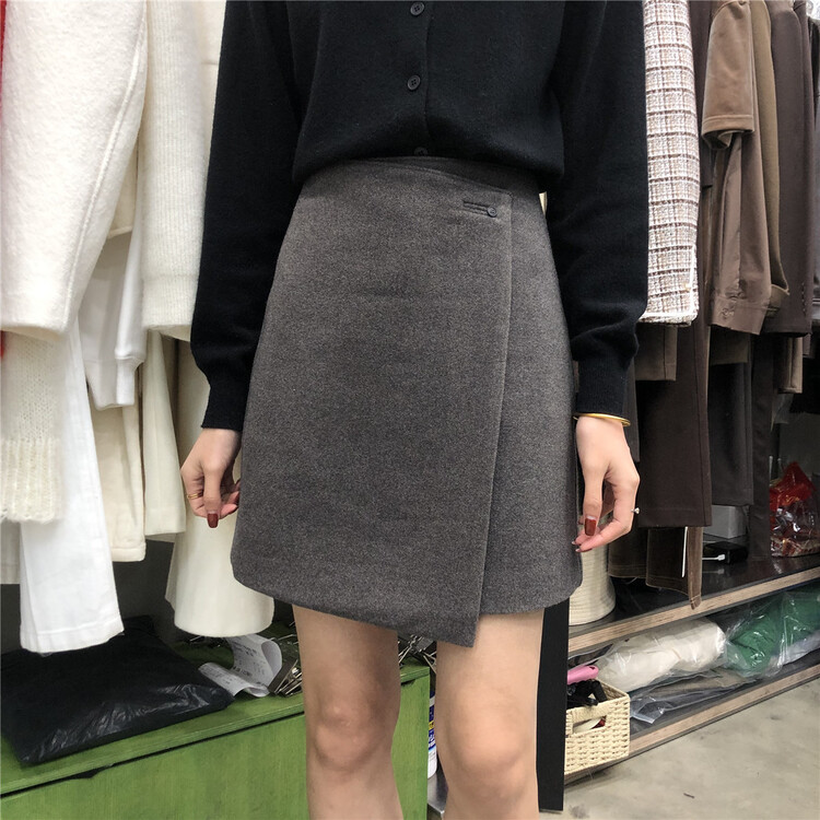 [simnice] Korean style A-shaped irregular short skirt 2093# cqw