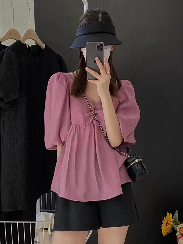 [Moco Moke - xiaoa family] Korean style small minority shirt 809-1# PCZ