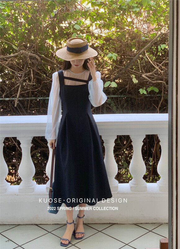 goods in stock! New in early summer! [kuose koser] Korean fashion loose sleeveless dress 89690# WPL
