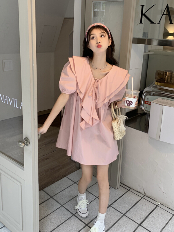 [timely rain] Han Feng ins temperament sweet aging design dress 66687# WPL