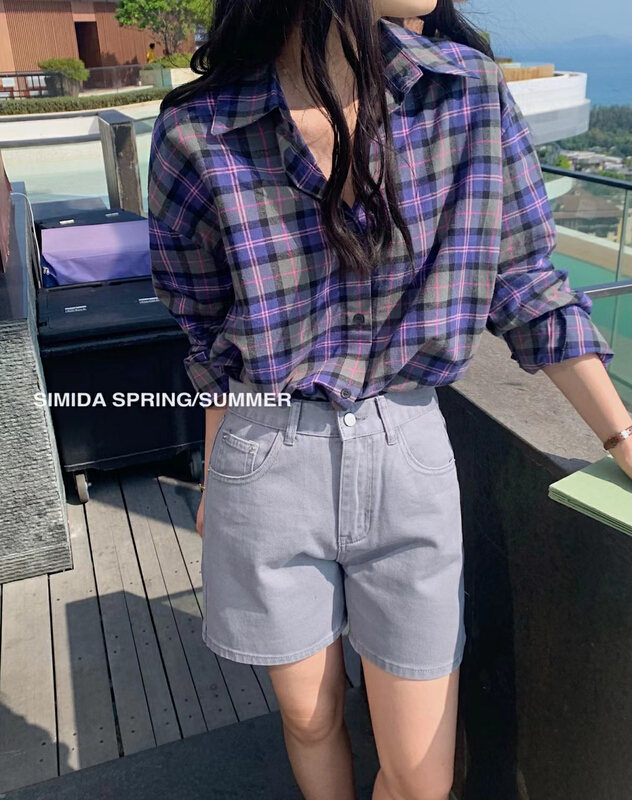 New year in early spring! [Simida / doroe] Vintage Wash Water versatile denim shorts 10013# zxl