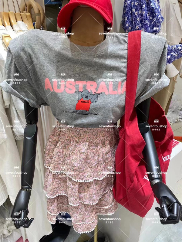 【SEVENFOURSHOP】卡通字母印花短袖T恤  88110-1#  OZQ