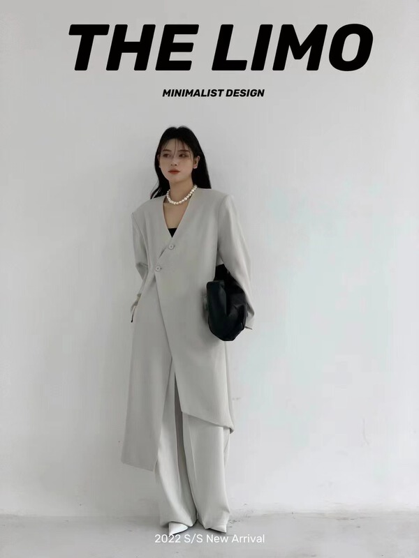 goods in stock! New year in early spring! [the limo] irregular and versatile fashion suit 6630# XYJ
