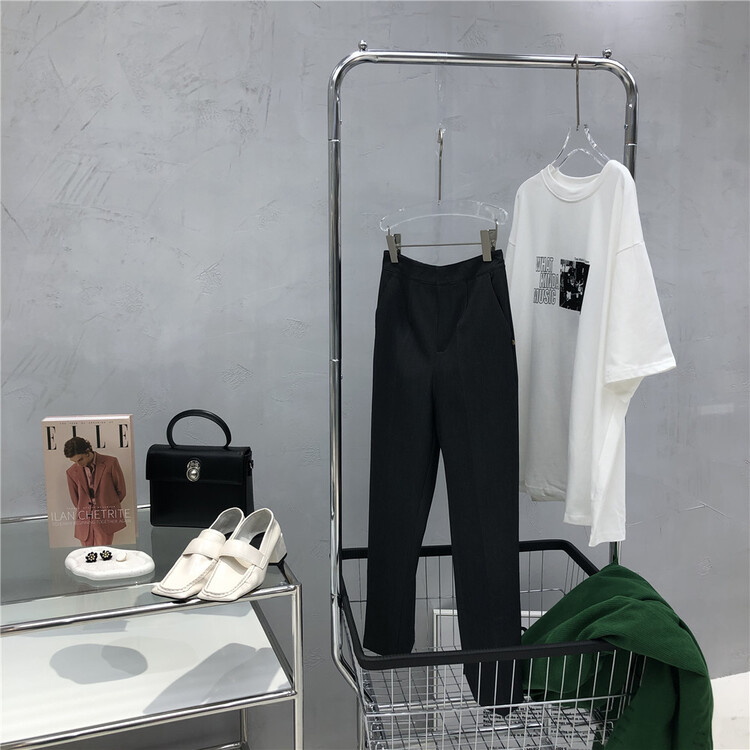 goods in stock! Ready in stock [iv] commuting versatile basic fashion casual pants f18-p2067# CSX