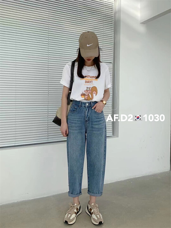 New year in early spring! [af.d2] fashion boyfriend Harlan jeans 1030# WW