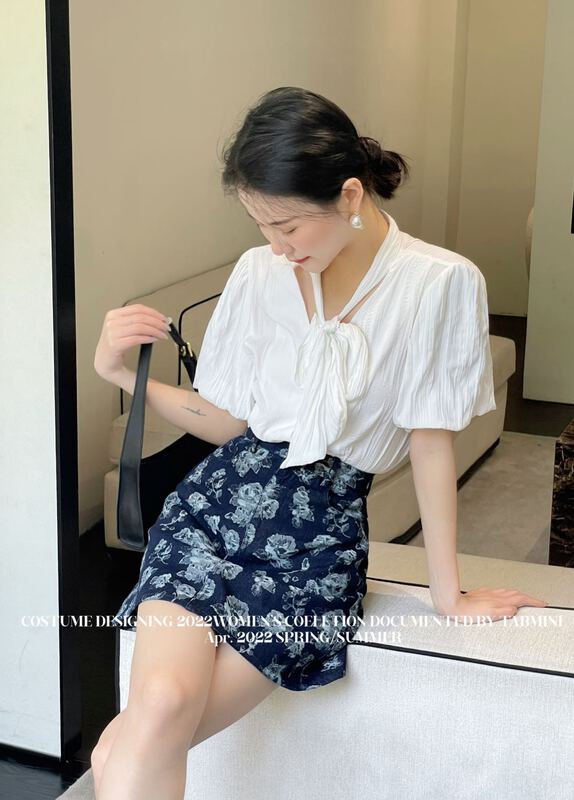 New in early summer! [wpg-x181] Mini button up shirt