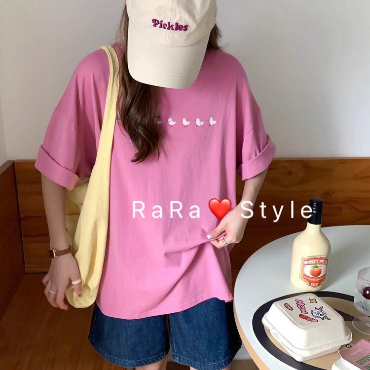 [rara] Korean Pullover loose short sleeve T-shirt 23011# LSL
