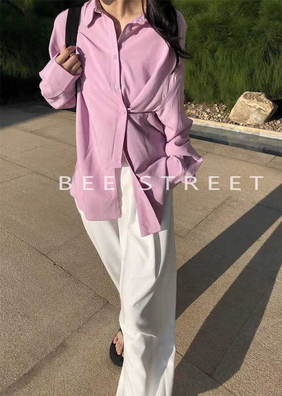 [bee Street] Korean design clean color shirt ys1-w9041# jhy