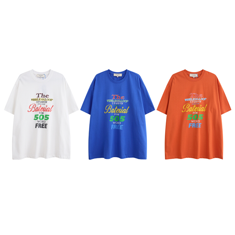 [the unvowed] men's and women's personalized letter printed Casual Short Sleeve T-shirt 2510# ZZL