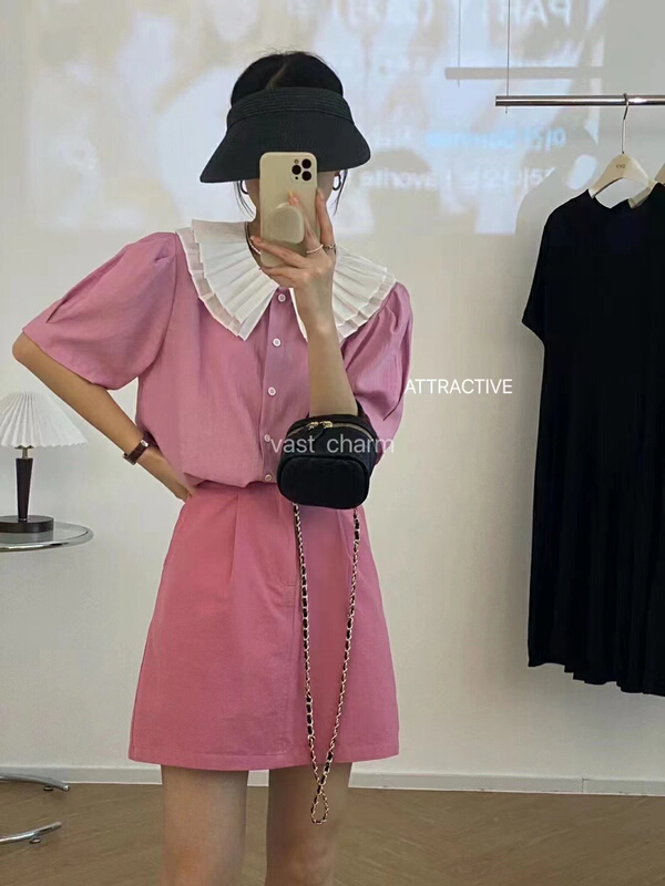 [vast charm] age reducing fashion versatile blouse 19278# CLS