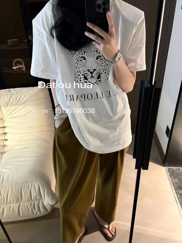 [East room] Korean tiger printed short sleeve T-shirt 10-78# WTT