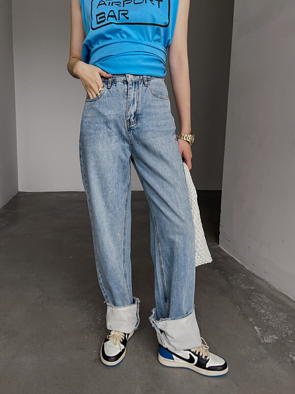 [6cm] Korean fashion casual jeans 607# XYJ