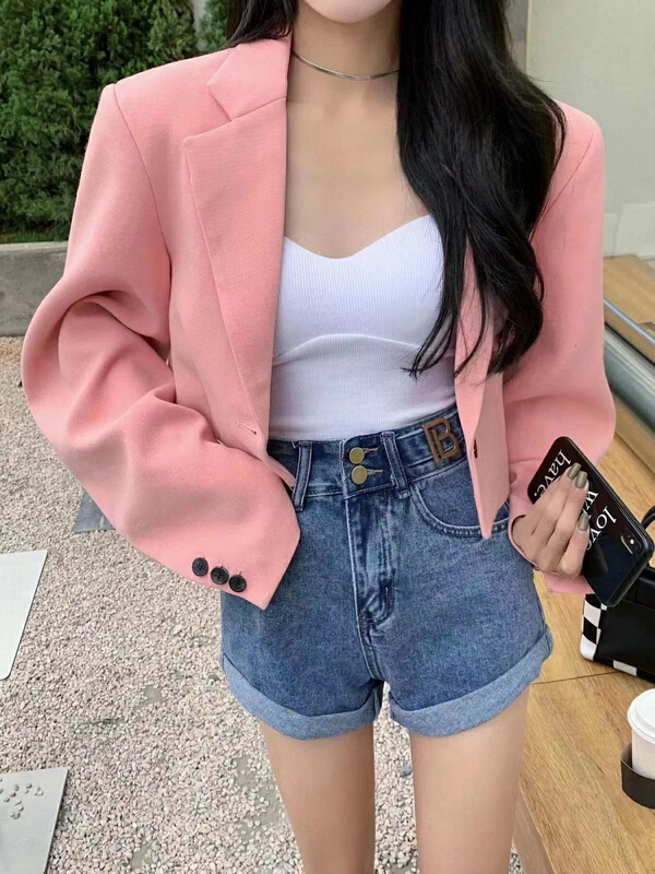New in early summer! [good] letter fashion aging trend denim shorts 7632# JJ