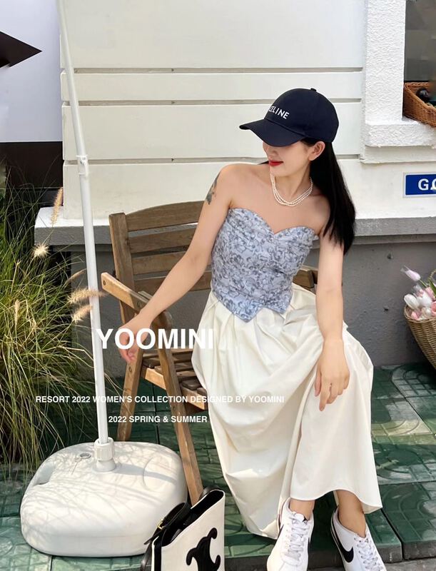 [yoomini] Korean floral vest / sling x12528# WPL