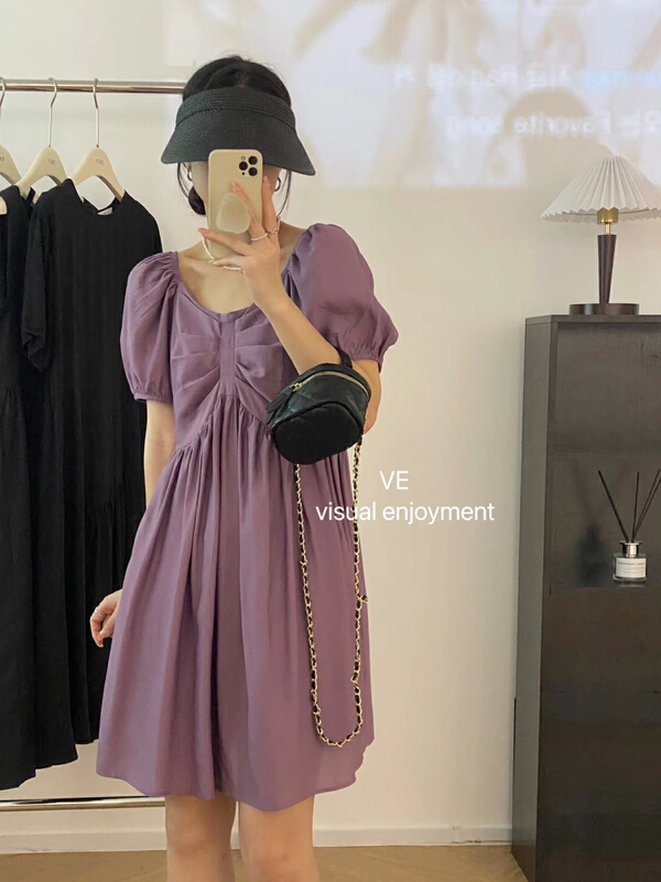 [ve] fashion design Pleated Dress 99016# HBx