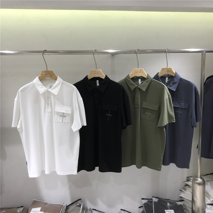 New year in early spring! [Yeji] foreign style versatile fashion loose polo shirt e9010# ZZL