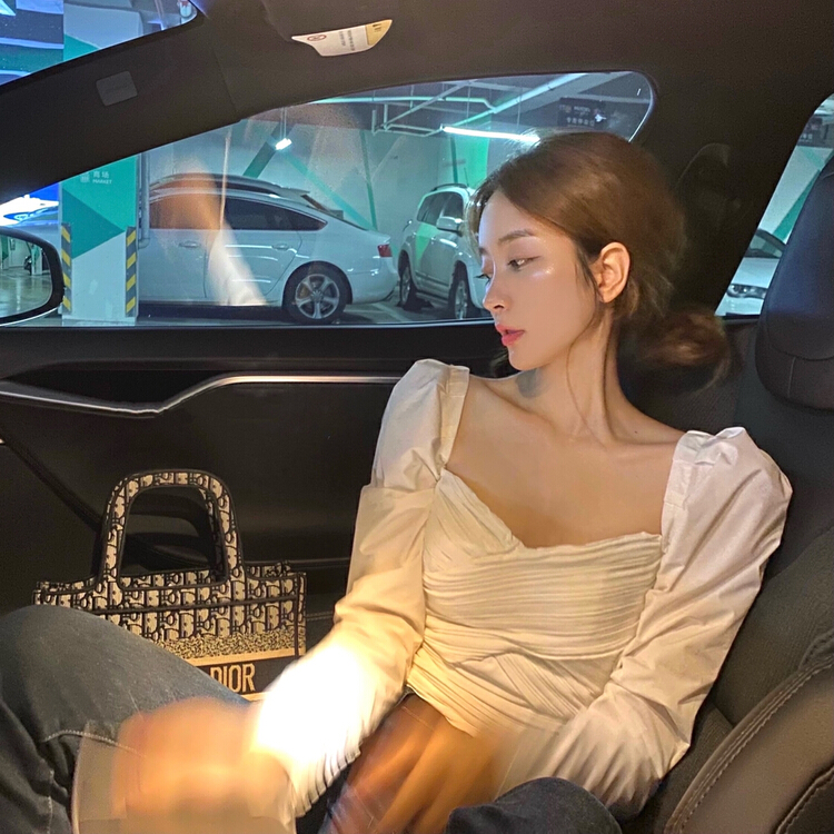 [pepper] temperament square collar sexy blouse 1220# ozq