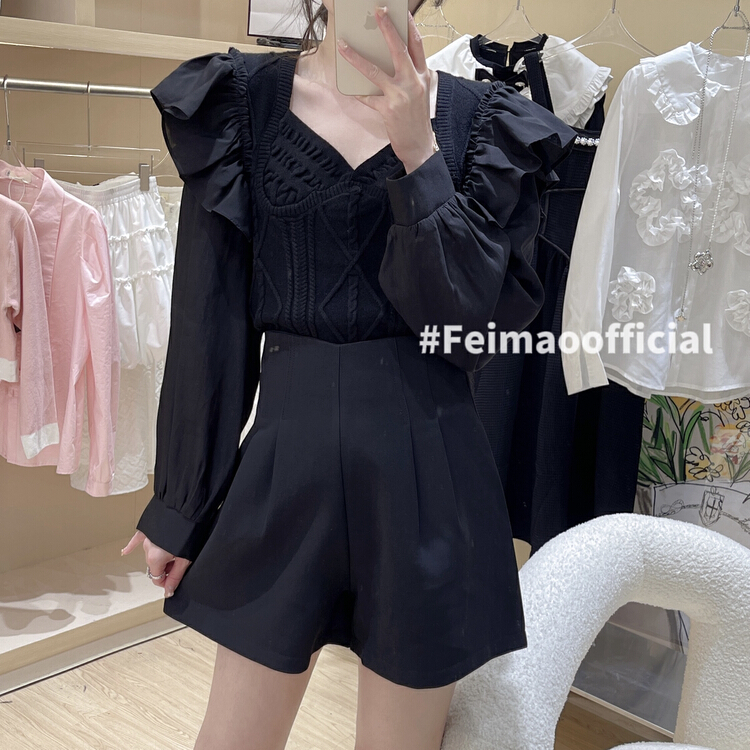 goods in stock! New year in early spring! [Feimao Philippine cat] simple solid color versatile casual shorts ym-9558# LSL