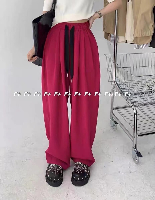 New in early summer! 【F】 Korean loose drawstring lace up casual pants 1291# HBx