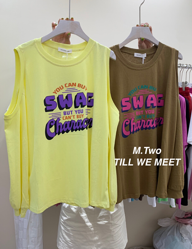 Stock! In early summer! [m.two] off shoulder letter sun protection long sleeve T-shirt 77992\hyy