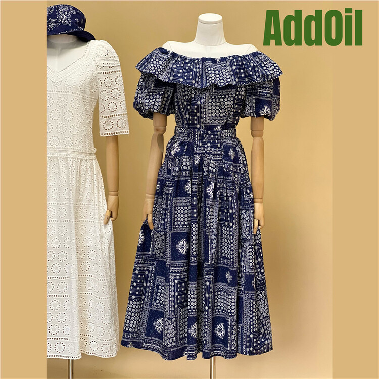 [addoil] vintage print fashion skirt (without matching) 8840-1# zxl