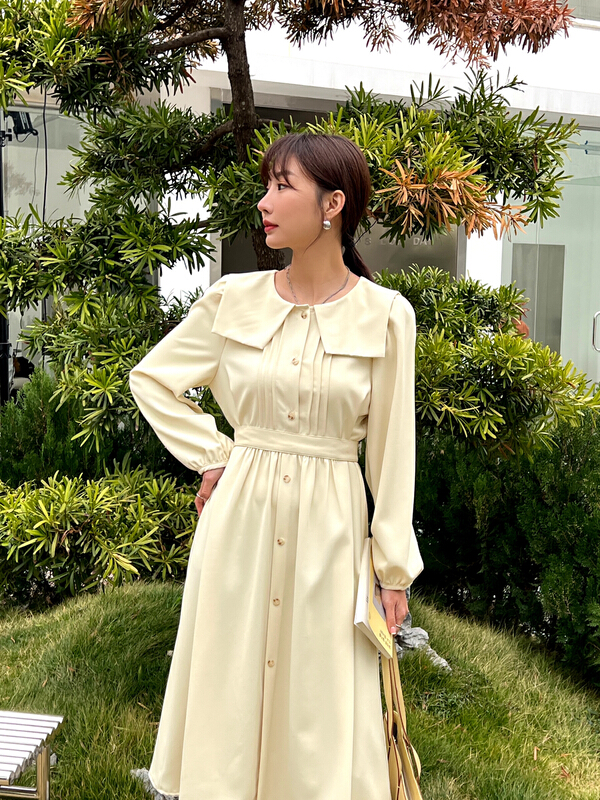 Original price 108.99! New year in early spring! [context sense] square neck thin bandage dress mnc683# CLS