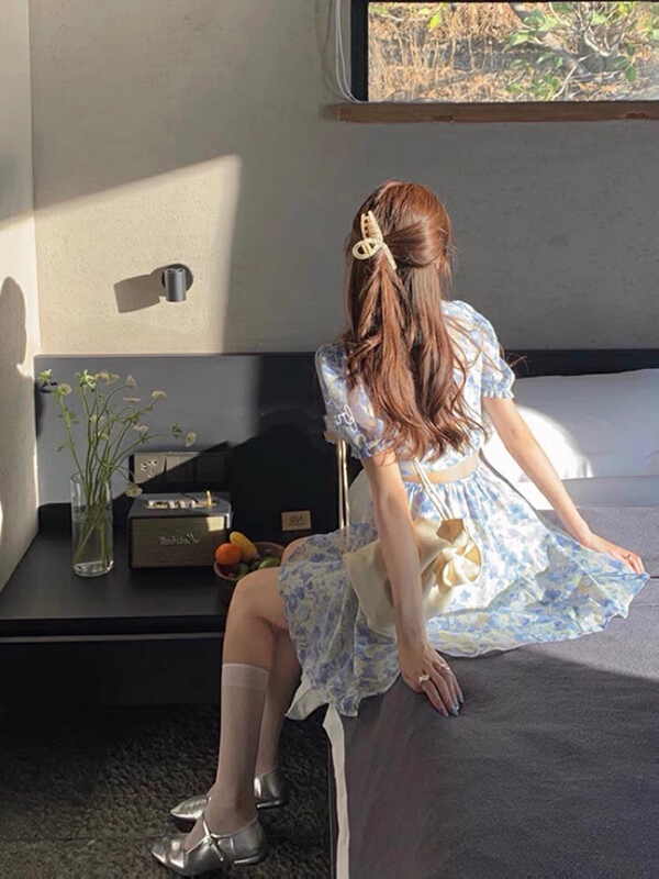 [Kiki studio] small fresh broken flower age reducing dress (skirt only) 5683# hjy