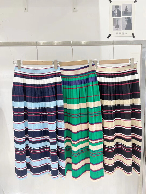 [td] high waist striped straight Knit Skirt (sold separately) 8302b# XJ