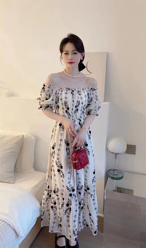 [al] French Vintage Dress 5168# ozq