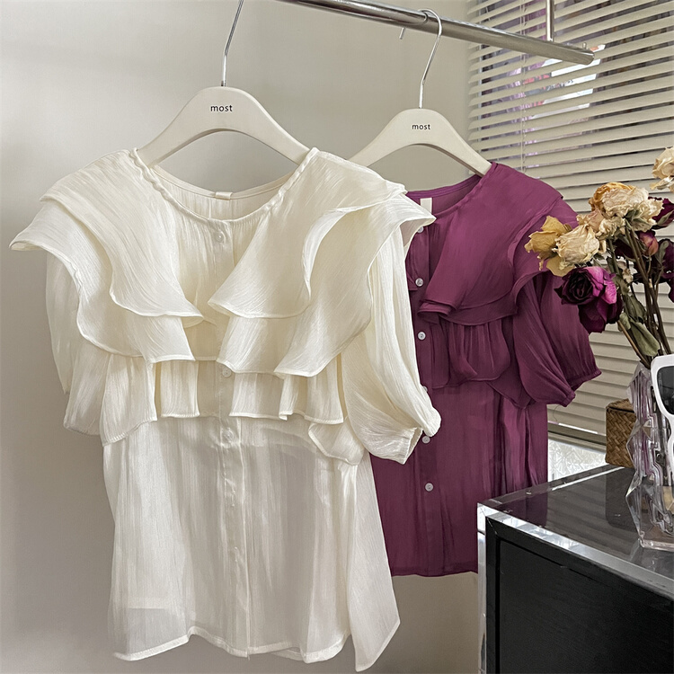 [Mr.Z] elegant commuting simple solid color shirt 96987# zjy