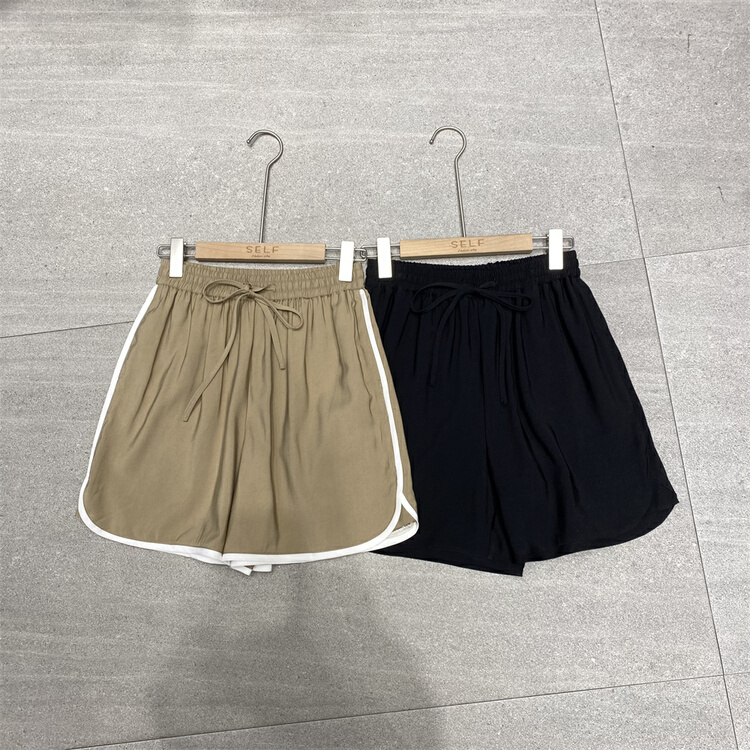 [self] drawcord color blocking casual shorts 7163# LSL