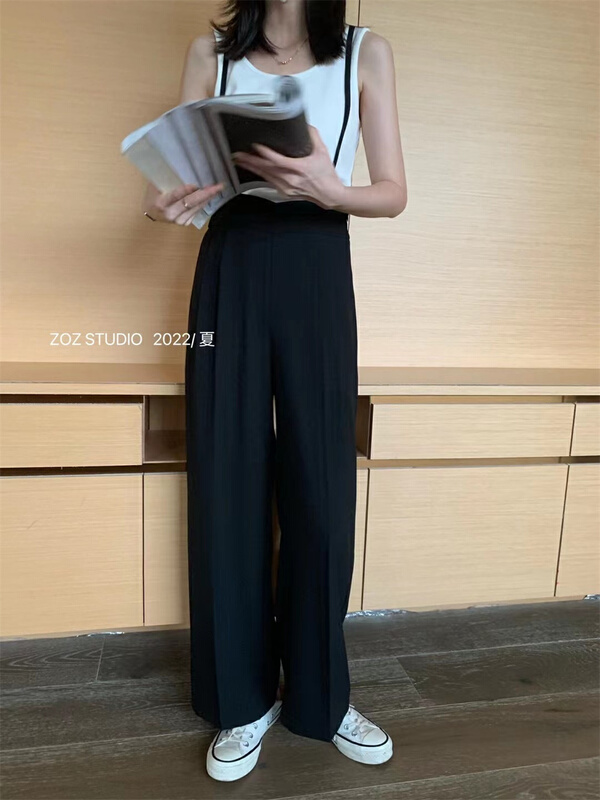 [ZOZ] Korean high waist comfortable trousers 022060# L