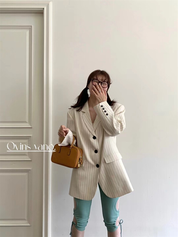 New year in early spring! [ovinsyang] Vintage striped Korean suit 8621# WTT