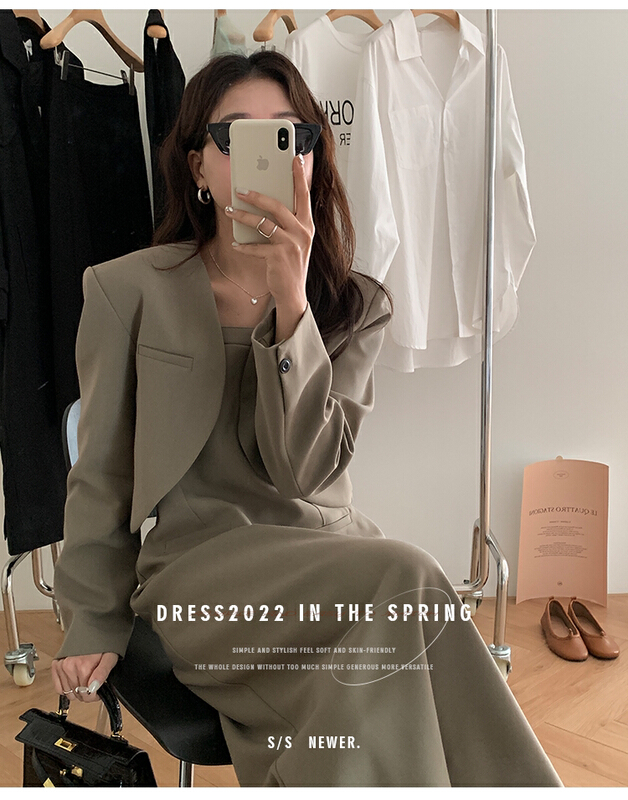 New year in early spring! [the mind] Korean style pure color short coat 60170# XYJ