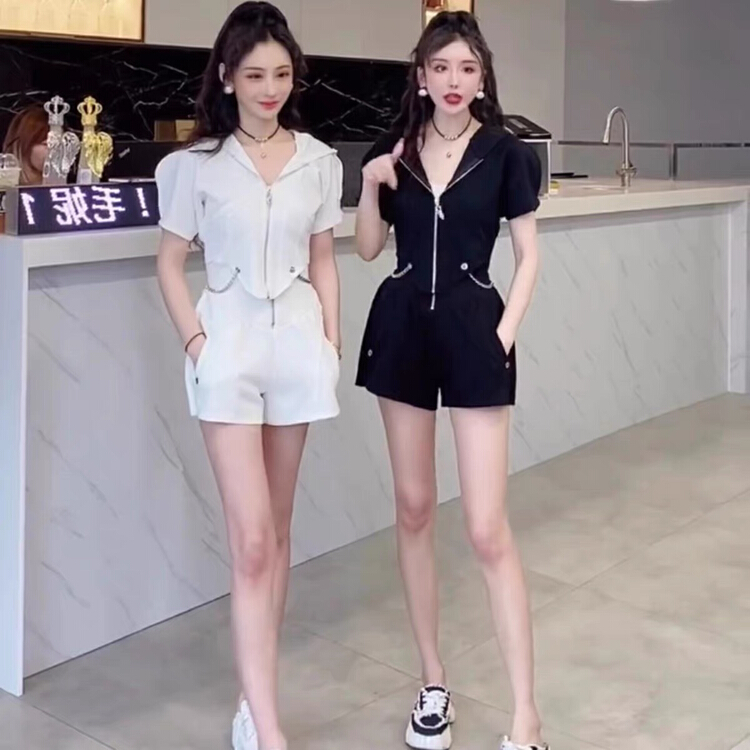 [Baobao] simple and versatile Top + comfortable casual pants set 102# ozq