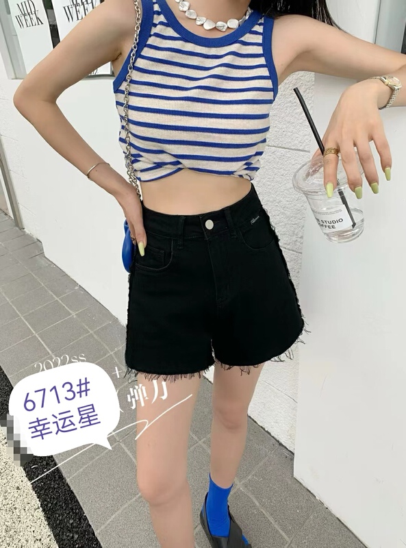 [J-star] Korean simple basic denim shorts 6713# Cl