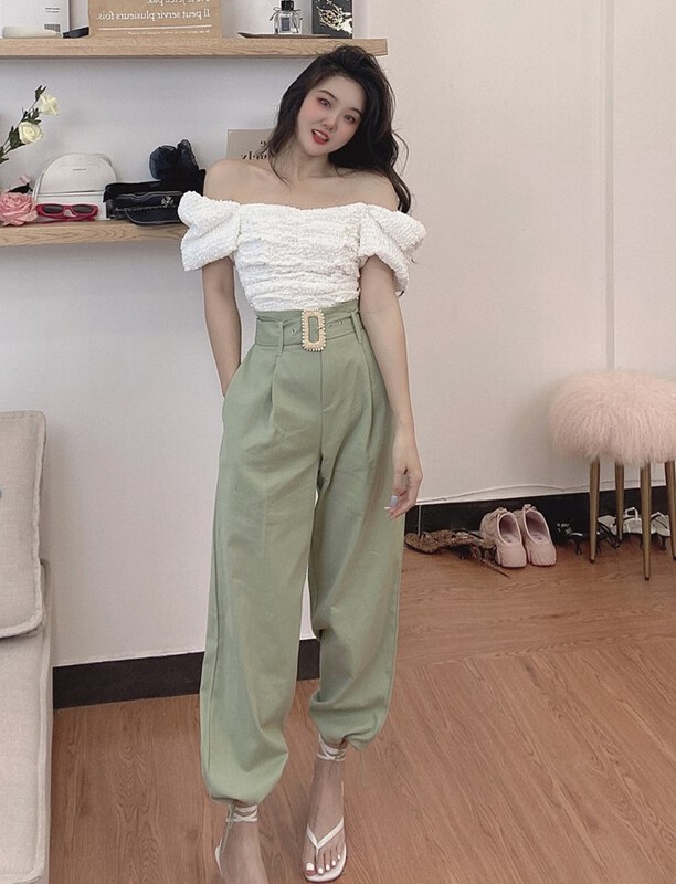 [sister] loose Harlan casual pants (with belt) 290# ozq