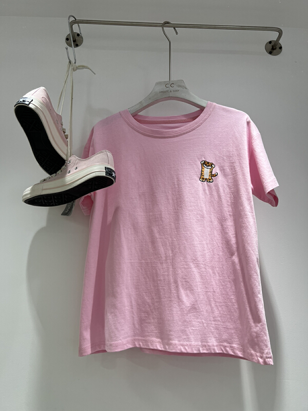 [CC] cute little tiger exquisite embroidery short sleeve T-shirt 005-1# XYY