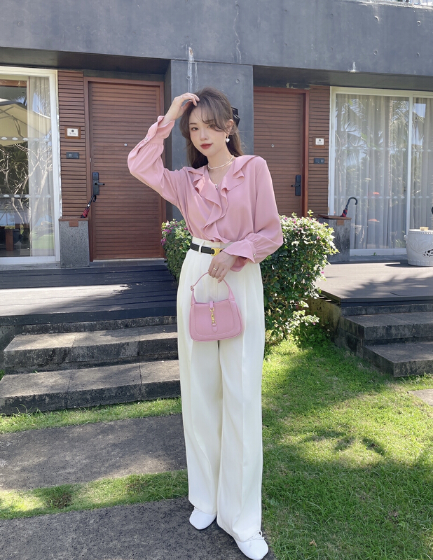 Original price 108.99! New year in early spring! [J2. J1wg] simple style, personalized, versatile, slim casual pants 22011# cqw