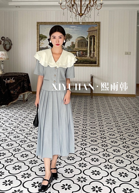 goods in stock! New in early summer! [xiyuhan] Korean high waist solid color skirt y1520# zxx