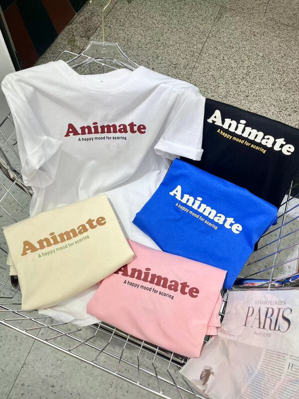 New in early summer! [Yilin] Korean alphabet printed short sleeve T-shirt 2177# WTT