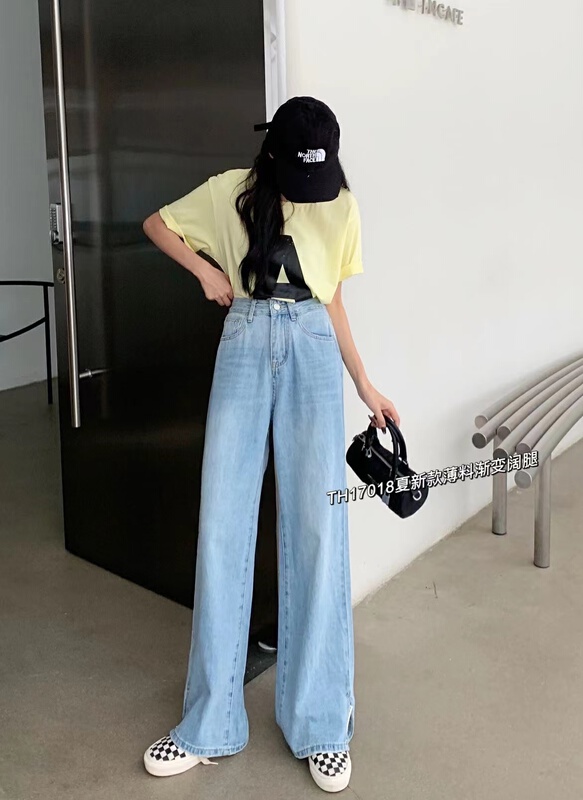 New in early summer! [T.H] Korean simple and versatile jeans 17018# LSW