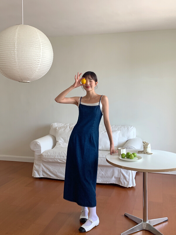 New in early summer! [new open] casual and versatile dress hb22292# zxl